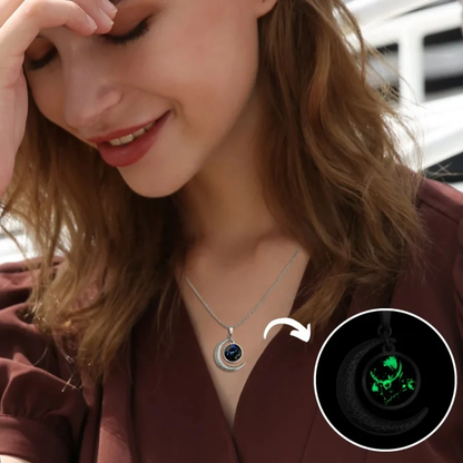 Leuchtende Sternen- & Mond-Halskette