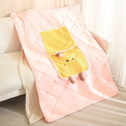2-in-1 Kuschel-Kissen & Decke