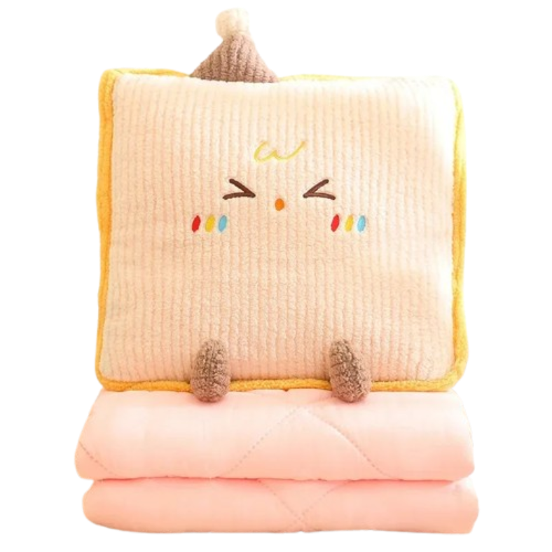 2-in-1 Kuschel-Kissen & Decke