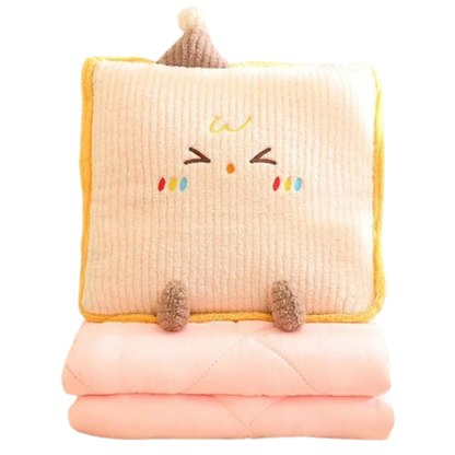 2-in-1 Kuschel-Kissen & Decke